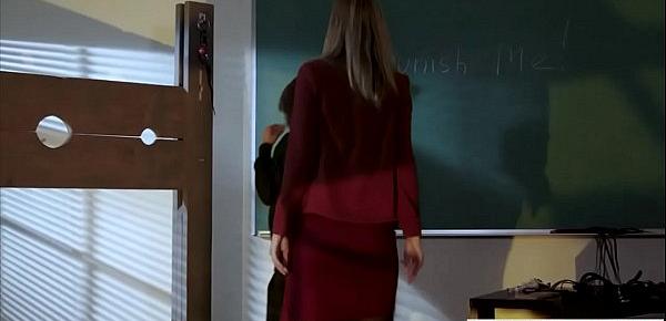  The stunning blonde teacher and her nasty lesbian games
